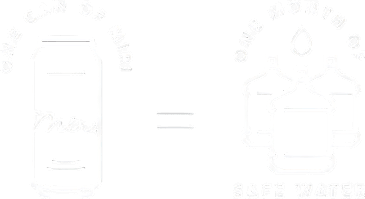 One can of Miri equals one month of safe water